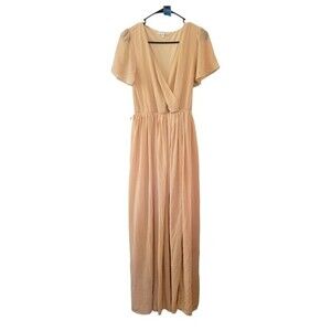 Baltic Born Kristina Maxi Dress Size Medium in Natural Color
